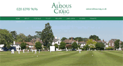 Desktop Screenshot of aldouscraig.co.uk